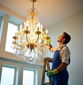 Mall Chandelier Cleaning in Dubai